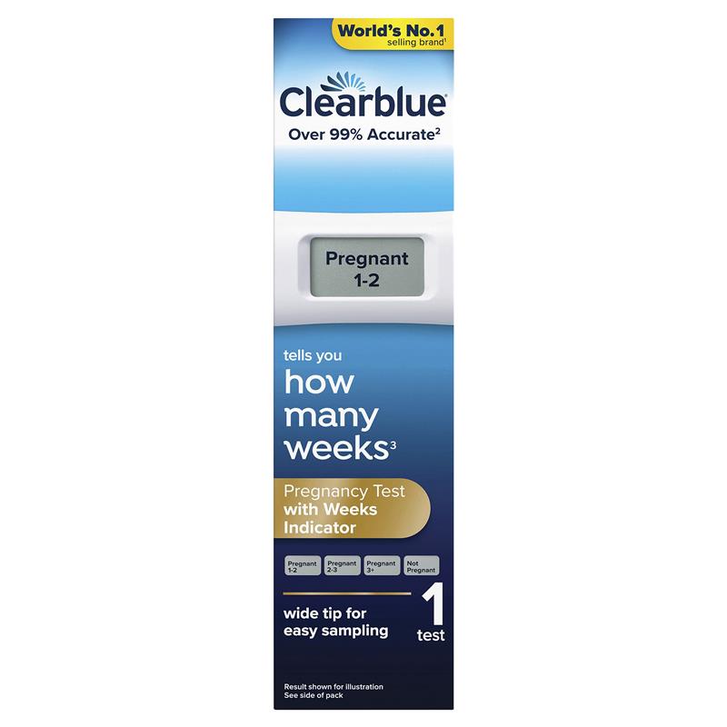Clearblue Digital Pregnancy Test Weeks Indicator 1 Test chính hãng Úc