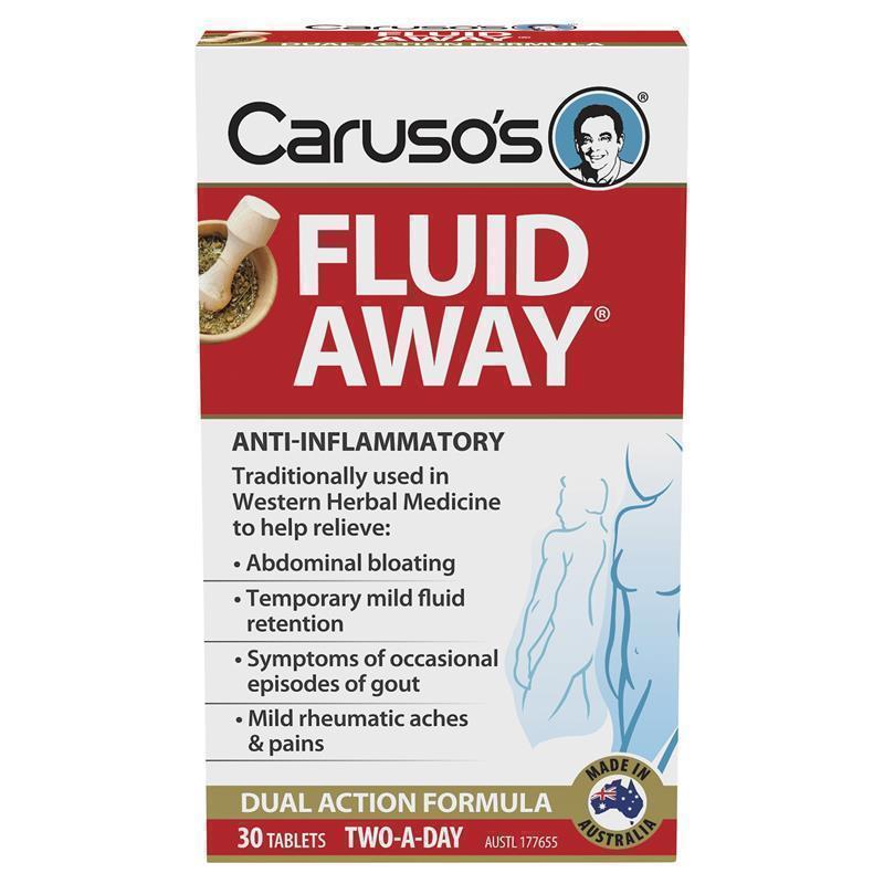 Carusos Fluid Away 30 Tablets chính hãng Úc