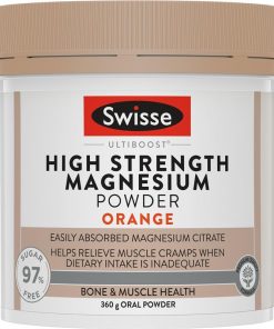 Swisse Ultiboost High Strength Magnesium Powder Orange 360g chính hãng Úc
