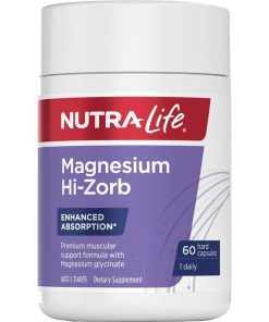 Nutra-Life Magnesium Hi-Zorb 60 Capsules chính hãng Úc