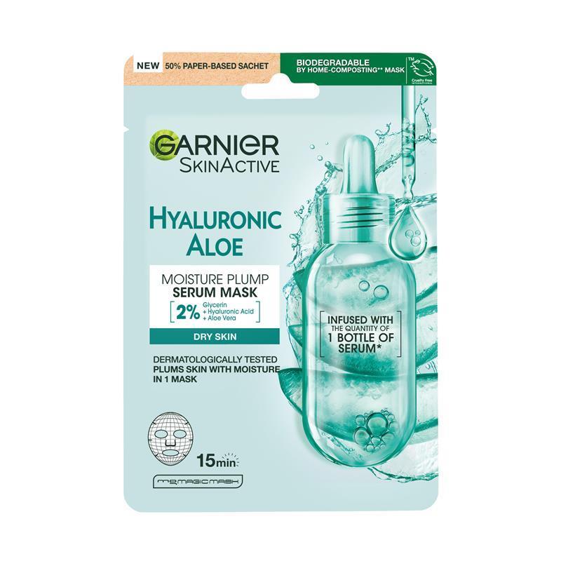 Garnier Hydra Bomb Hyaluronic Aloe Vera Serum Sheet Mask chính hãng Úc