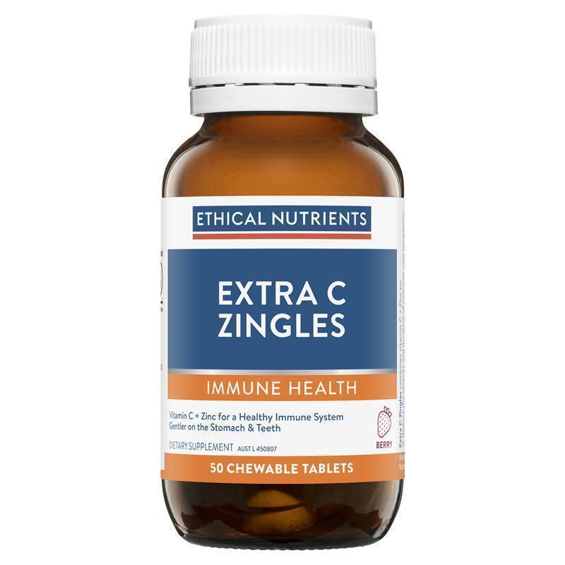 Ethical Nutrients Extra C Zingles Berry 50 Tablets chính hãng Úc