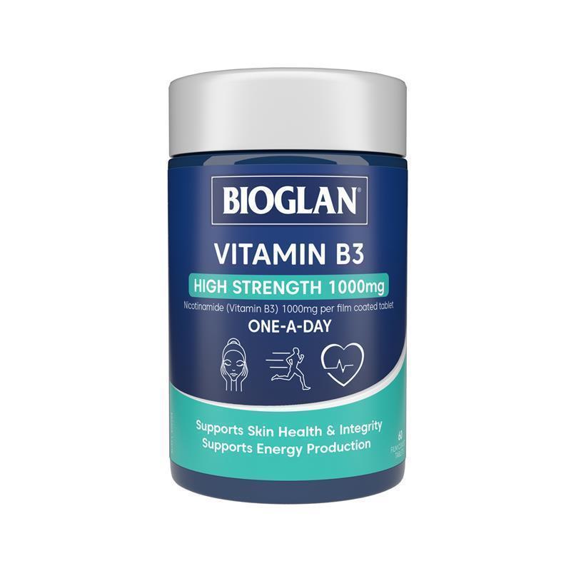 Bioglan Vitamin B3 High Strength 1000mg 60 tablets chính hãng Úc