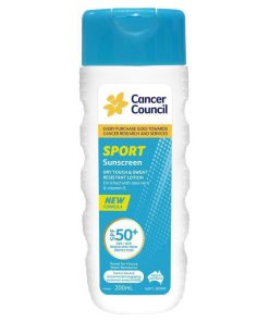Cancer Council SPF 50 Sport Dry Touch & Sweat Resistant 200ml chính hãng Úc
