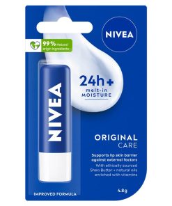 NIVEA Original Care Moisturising Lip Balm 4.8g chính hãng Úc