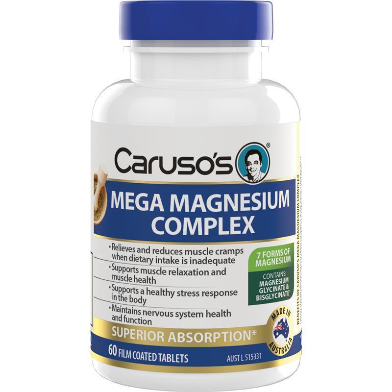 Carusos Mega Magnesium Complex 60 Capsules chính hãng Úc