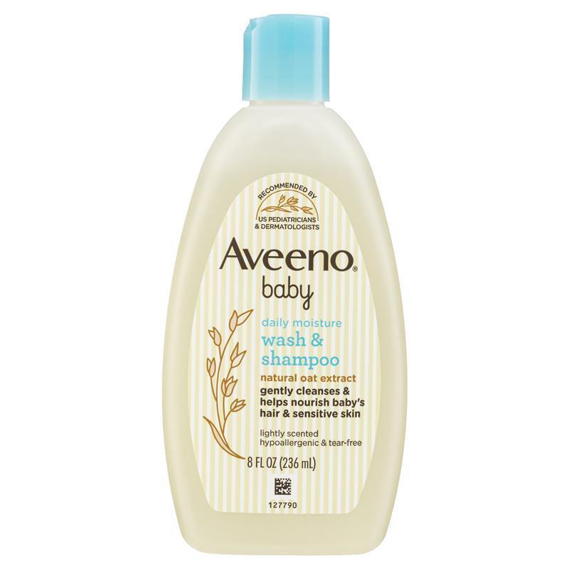 Aveeno Baby Daily Moisture Lightly Scented Wash & Shampoo 236mL chính hãng Úc