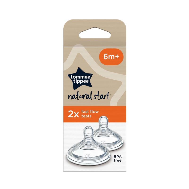 Tommee Tippee Natural Start Fast Flow Teats 2 Pack chính hãng Úc
