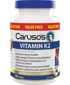 Carusos Vitamin K2 120 Capsules Exclusive Size chính hãng Úc