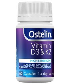 Ostelin Vitamin D3 & K2 60 Capsules chính hãng Úc