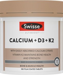 Swisse Ultiboost Calcium+D3+K2 180 Tablets Exclusive chính hãng Úc