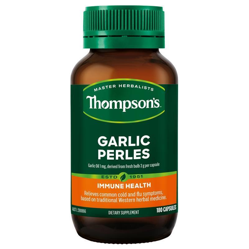 Thompson's Garlic Perles 180 Capsules chính hãng Úc