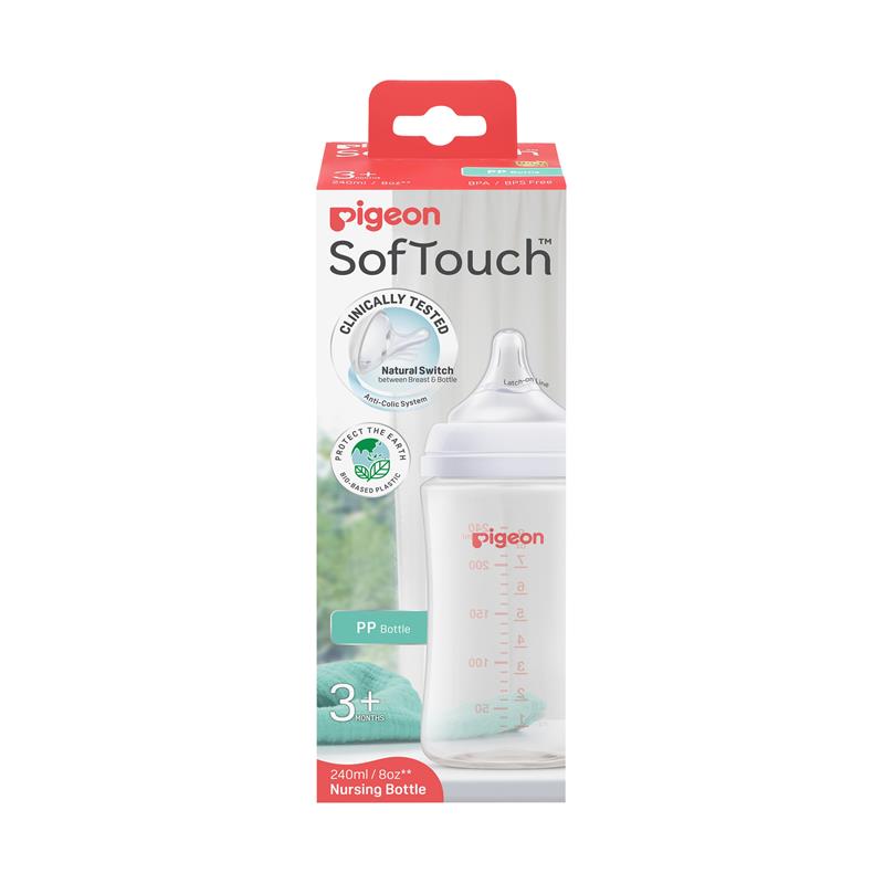 Pigeon SofTouch Bottle PP 240ml chính hãng Úc
