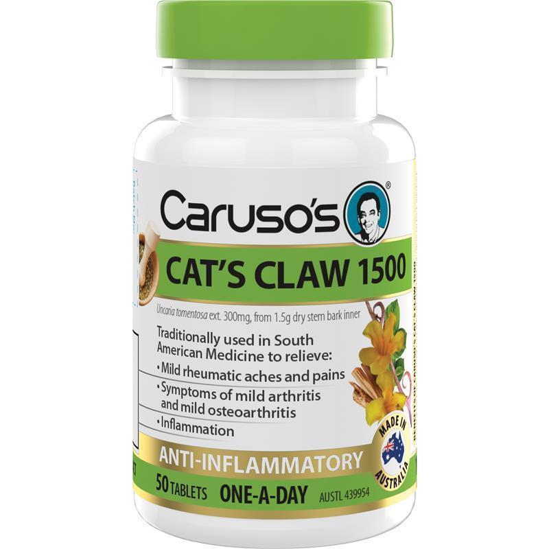 Carusos Cats Claw 1500 50 Tablets chính hãng Úc