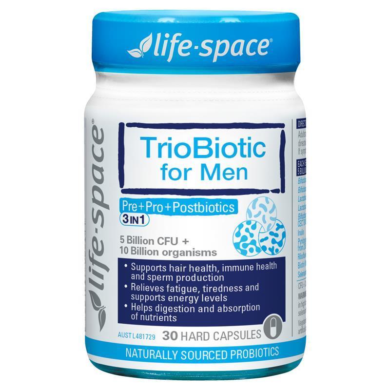 Life-Space TrioBiotic for Men 30 Capsules chính hãng Úc