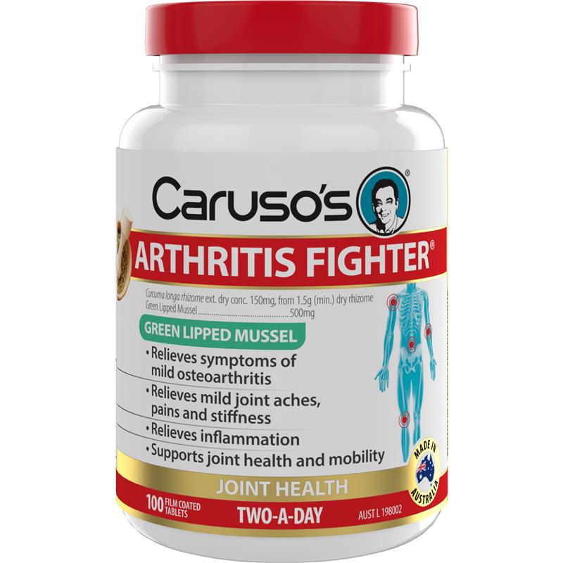 Carusos Arthritis Fighter 100 Tablets chính hãng Úc