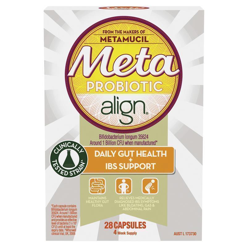 Meta Align Daily IBS Probiotics Capsules 28 Pack chính hãng Úc