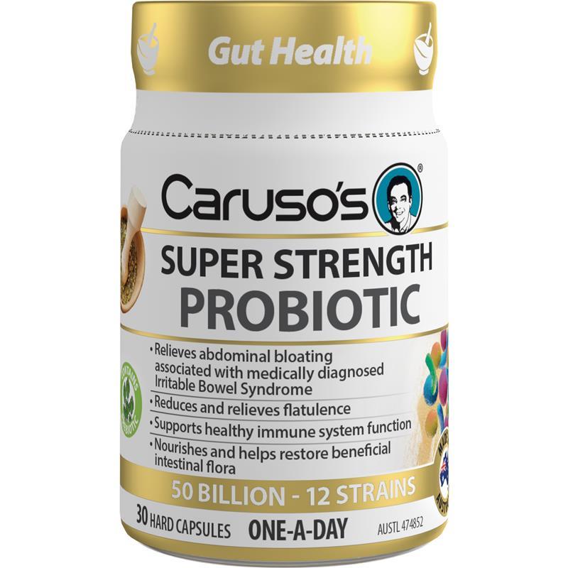Carusos Super Strength Probiotic 30 Capsules chính hãng Úc