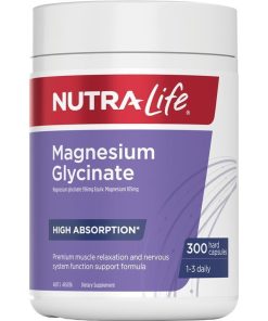 Nutra-Life Magnesium Glycinate 300 Capsules Exclusive Size chính hãng Úc