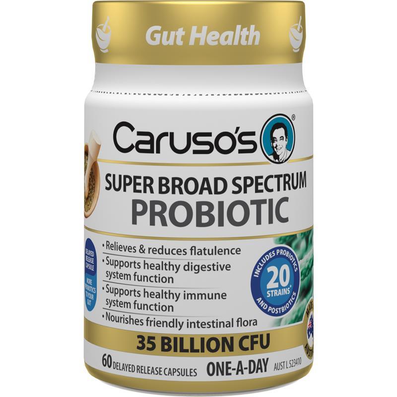 Carusos Super Broad Spectrum Probiotic 60 Capsules chính hãng Úc