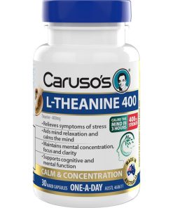 Carusos L-Theanine 30 Capsules chính hãng Úc