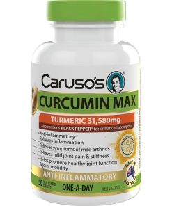 Carusos Herb Curcumin MAX 50 Tablets chính hãng Úc