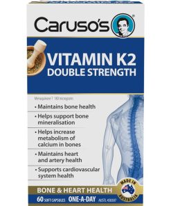 Carusos Vitamin K2 Double Strength 60 Capsules chính hãng Úc