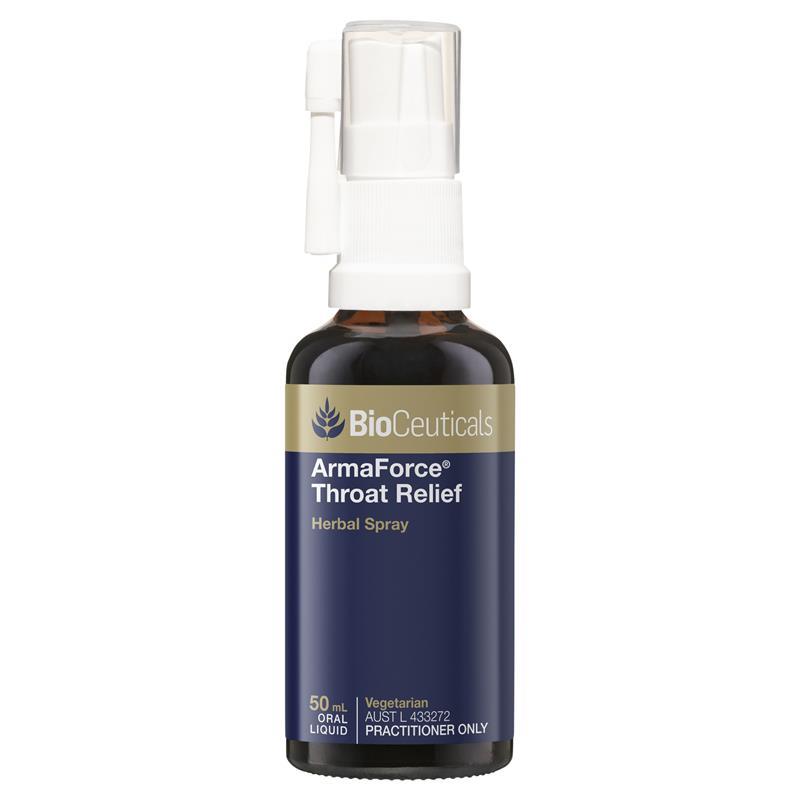 Bioceuticals ArmaForce Throat Relief New Formula 50ml Spray chính hãng Úc