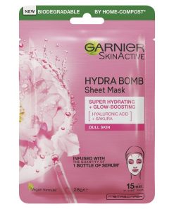 Garnier Hydra Bomb Hyaluronic Acid + Sakura Sheet Mask chính hãng Úc