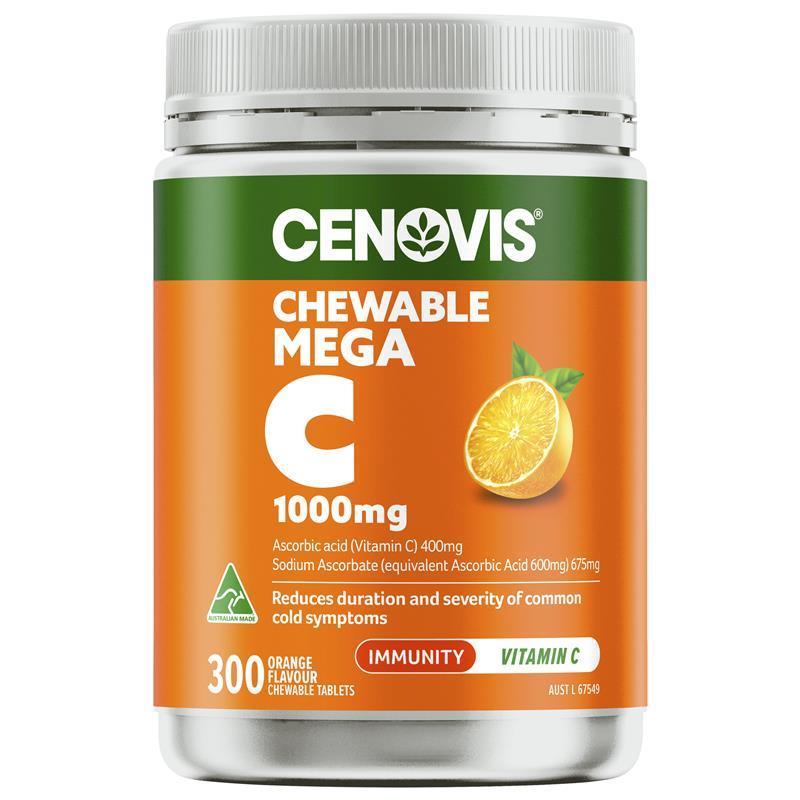 Cenovis Chewable Mega C 1000mg 300 Tablets Exclusive chính hãng Úc
