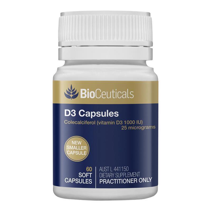 Bioceuticals D3 60 Capsules NEW chính hãng Úc