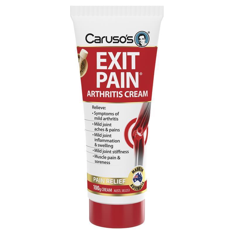 Carusos Exit Pain Arthritis Cream 100g chính hãng Úc