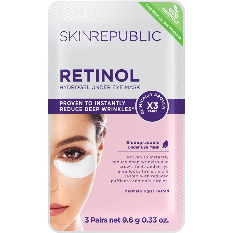 Skin Republic Retinol Hydrogel Under Eye Patches 3 Pairs chính hãng Úc
