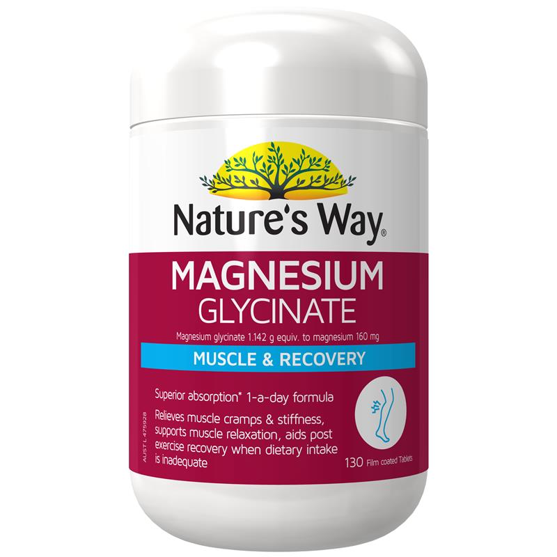 Nature's Way Magnesium Glycinate 130 Tablets chính hãng Úc