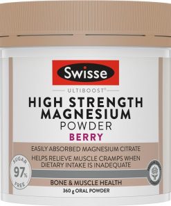 Swisse Ultiboost High Strength Magnesium Powder Berry 360g chính hãng Úc
