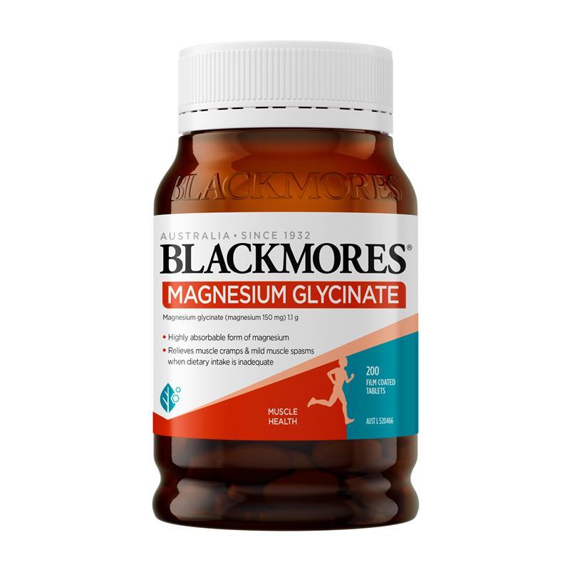 Blackmores Magnesium Glycinate 200 Tablets Exclusive Size chính hãng Úc