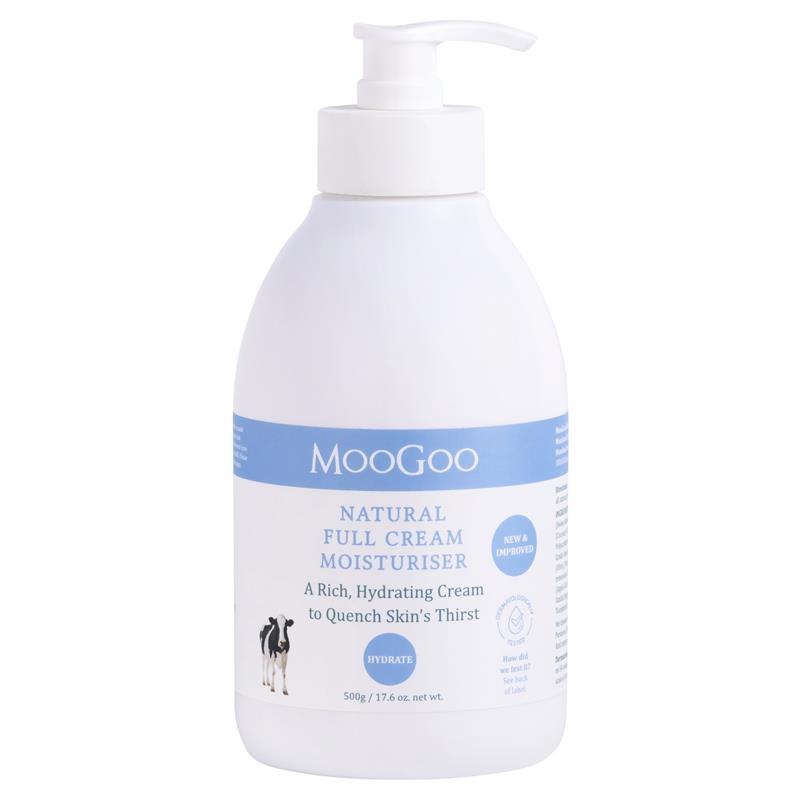 MooGoo Full Cream Moisturiser 500g chính hãng Úc