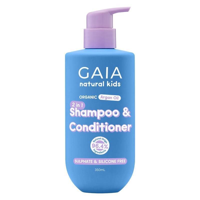 Gaia Natural Kids 2-in-1 Shampoo & Conditioner 350mL chính hãng Úc