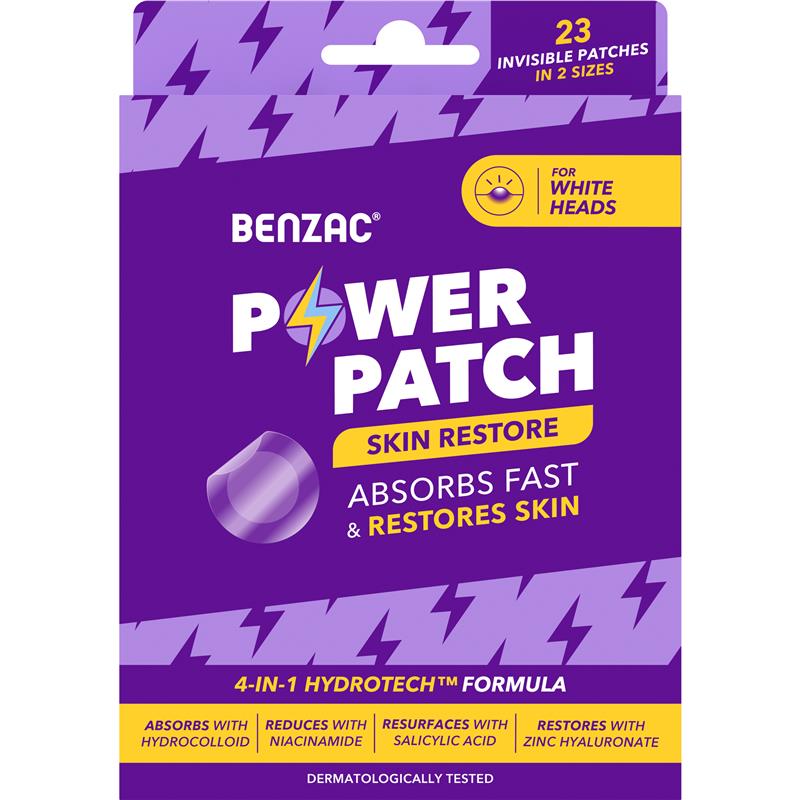 Benzac Power Patches Skin Restore 23 Pack chính hãng Úc