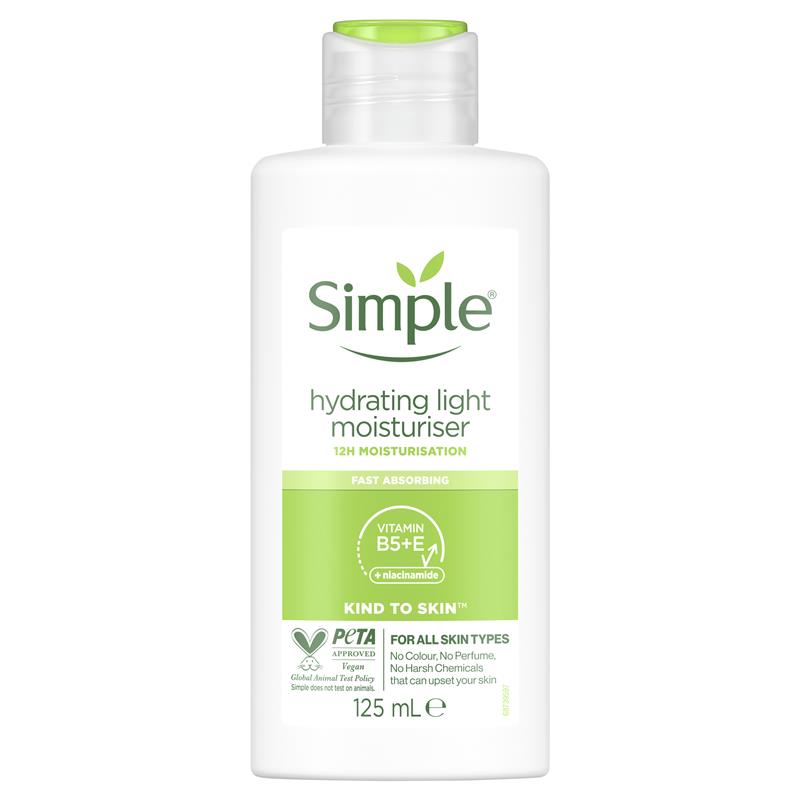 Simple Kind To Skin Light Moisturiser Hydrating 125ml chính hãng Úc
