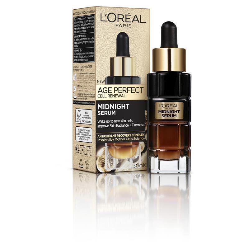 L'Oreal Paris Age Perfect Cell Renewal Midnight Serum 30ml chính hãng Úc