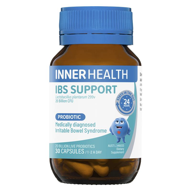 Inner Health IBS Support Probiotic 30 Capsules Fridge Line chính hãng Úc