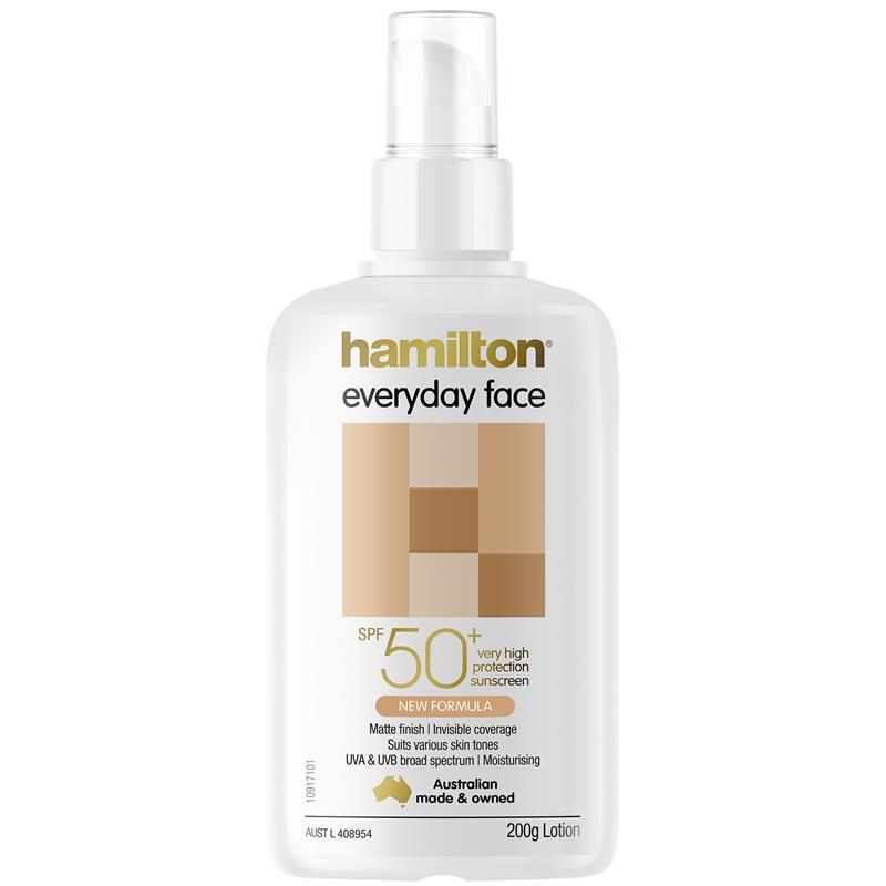 Hamilton SPF 50+ Everyday Face 200ml chính hãng Úc