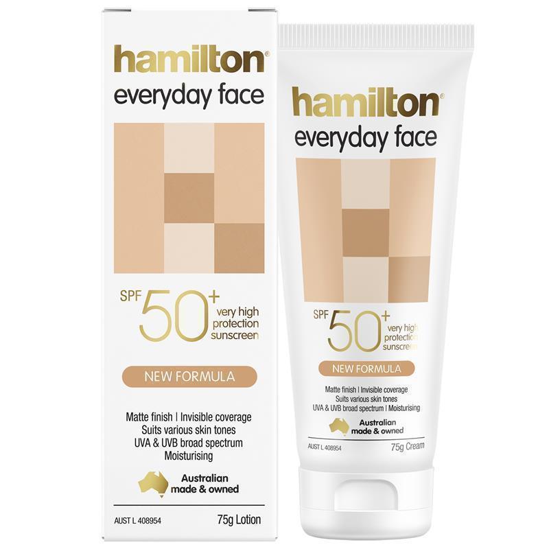 Hamilton SPF 50+ Everyday Face Cream 75g chính hãng Úc