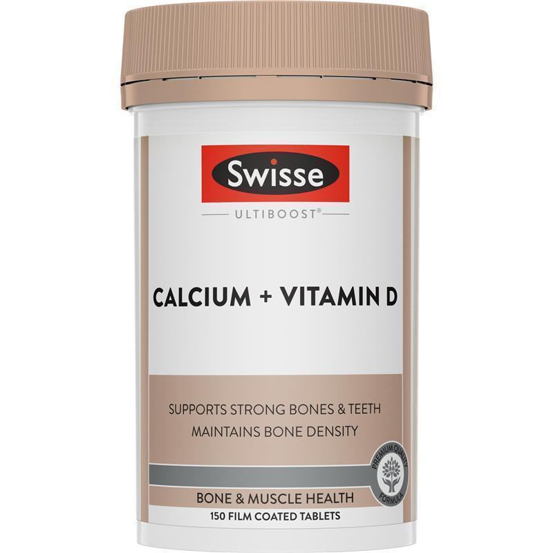 Swisse Ultiboost Calcium + Vitamin D 150 Tablets chính hãng Úc