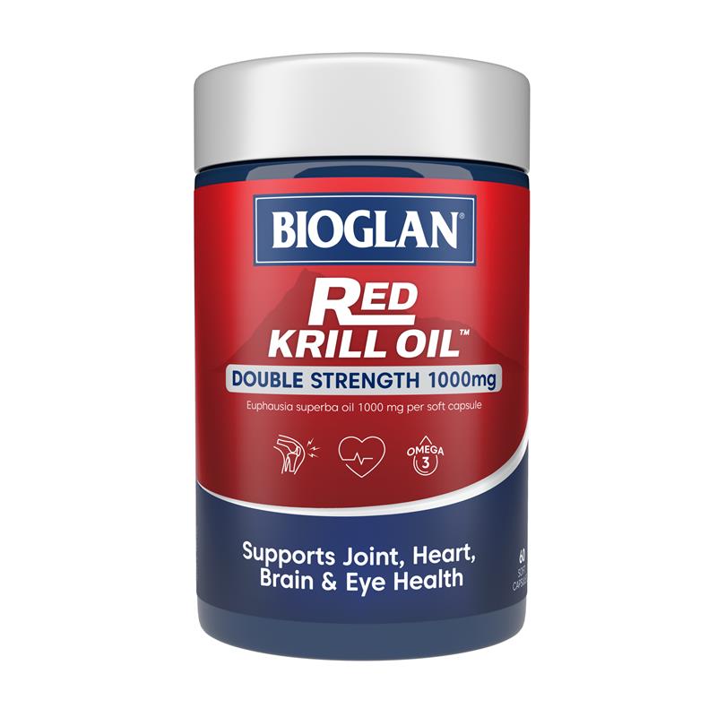 Bioglan Red Krill Oil 1000mg 60 Capsules chính hãng Úc