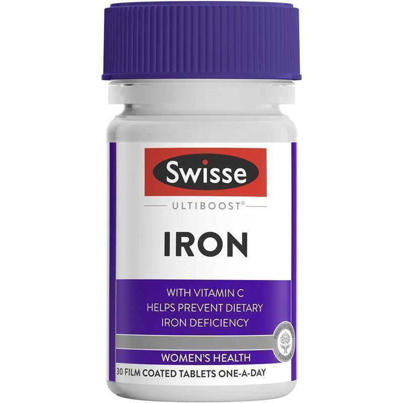 Swisse Ultiboost Iron 30 Tablets chính hãng Úc