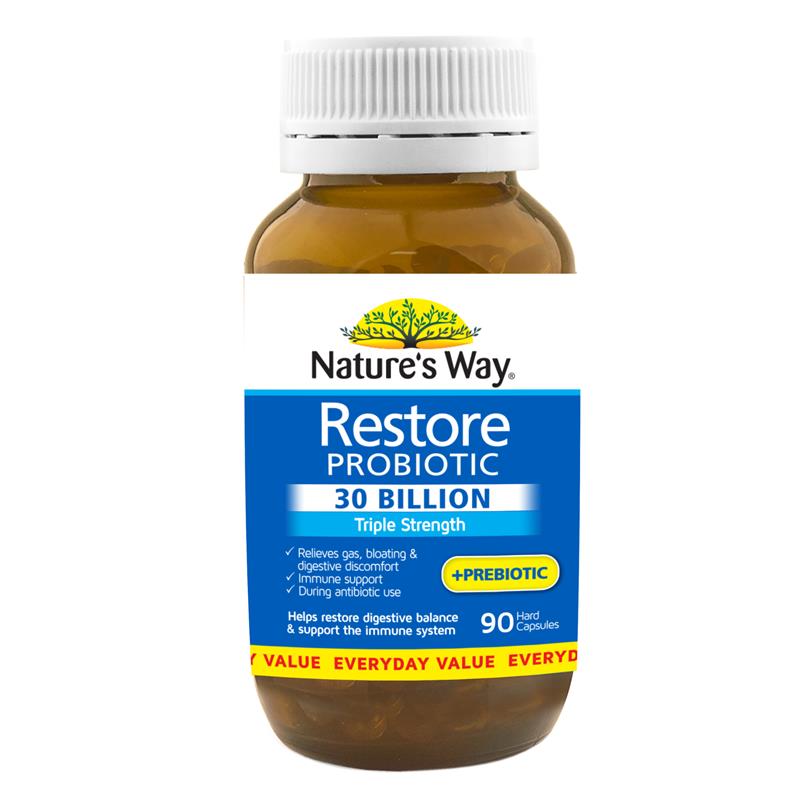 Nature's Way Restore Probiotic 30 Billion 90 Capsules chính hãng Úc