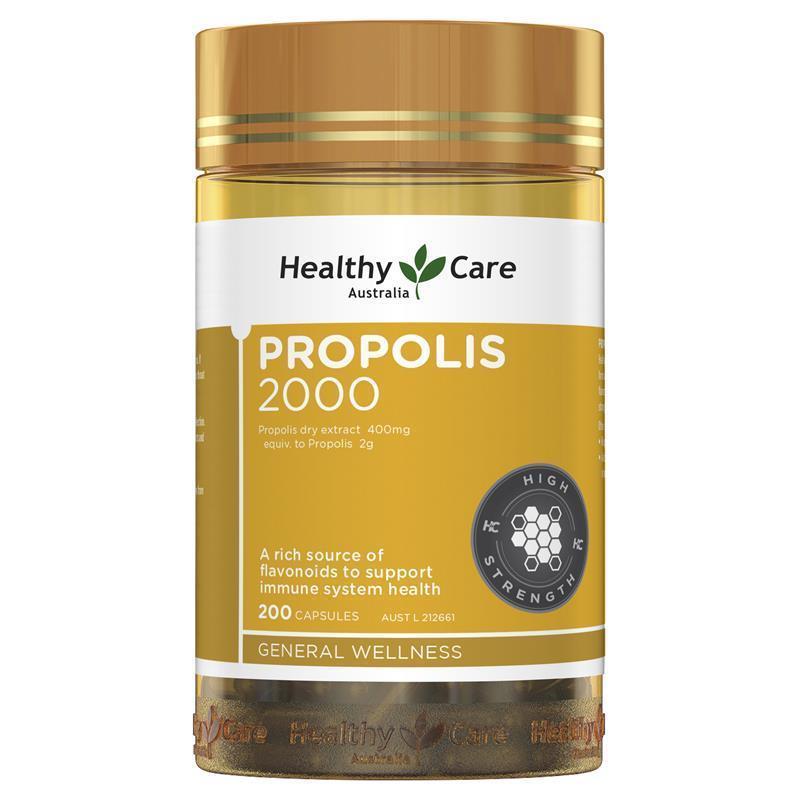 Healthy Care Propolis 2000mg 200 Capsules chính hãng Úc