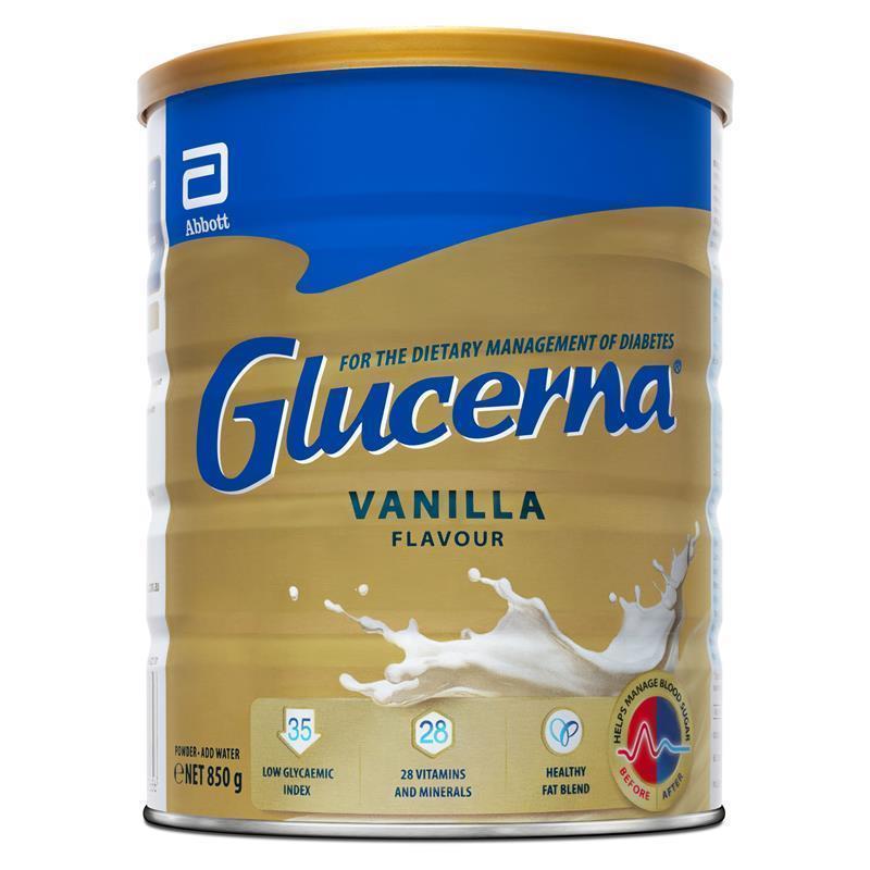 Glucerna Vanilla 850g chính hãng Úc